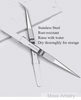 6 Adjustable Stainless Steel Non-slip Tweezers 2 Pcs Set: Bent-Tip Tweezers and Straight-Tip Tweezers