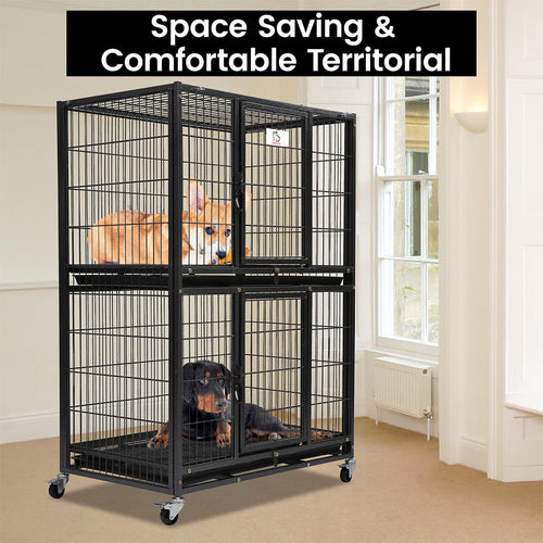 31 Two-Tier Dog Crate 46A