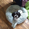 Mr. Peanut's 28 OrthoPlush® Pet Bed - Snowflake White Two Tone
