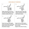 NeoAlly Dog Front Leg Braces: Enhance Safety with Reflective Straps (Pair)