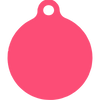 Island Floral Pink HD Dog ID Tag