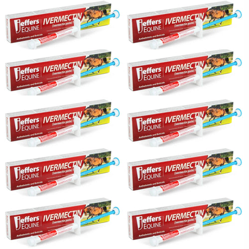 Jeffers Ivermectin Horse Dewormer Gel, Apple Flavored