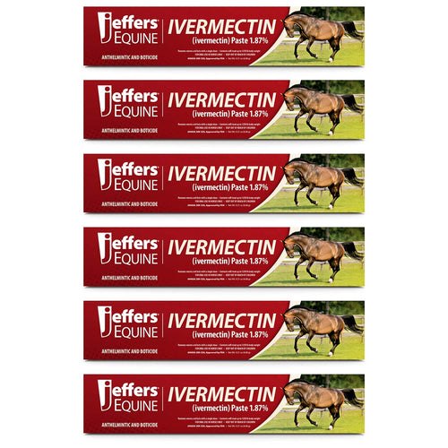 Jeffers Ivermectin Horse Dewormer Gel, Apple Flavored