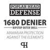 Jeffers Poplar Head Defense 1680 Denier Turnout Blanket with Detachable Neck, 240 Gram, Plymouth Brown