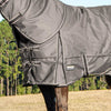Jeffers Poplar Head Defense 1680 Denier Turnout Blanket with Detachable Neck, 240 Gram, Plymouth Brown