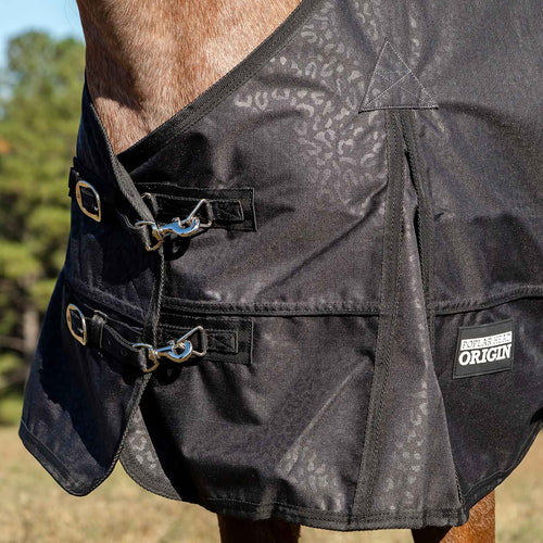 Jeffers Poplar Head Origin 600D Medium Weight Turnout Blanket, 240g | Waterproof & Breathable Horse Blanket