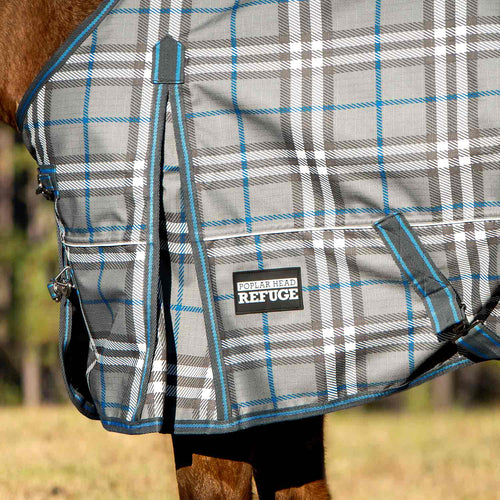 Jeffers Poplar Head Refuge 1200D Waterproof Turnout Sheet, 0g Lightweight Horse Blanket
