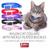 Jeffers Solid Adjustable Nylon Cat Collars