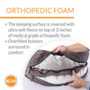 K&H Pet Products Orthopedic Bolster Sleeper Dog Bed, Gray, Medium, 30
