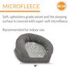 K&H Pet Products Orthopedic Bolster Sleeper Dog Bed, Gray, Medium, 30