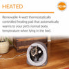 K&H Pet Products Thermo-Pet Cave Heated Cat Bed – Plush Cat Cave & Tunnel for Cats and Small Dogs