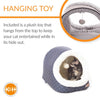 K&H Pet Products Thermo-Pet Cave Heated Cat Bed – Plush Cat Cave & Tunnel for Cats and Small Dogs