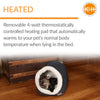 K&H Pet Products Thermo-Pet Cave Heated Cat Bed – Plush Cat Cave & Tunnel for Cats and Small Dogs