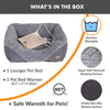 K&H Thermo-Pet Lounge Sleeper Heated Cat & Small Dog Bed – Plush, Non-Slip, Machine Washable Indoor Pet Bed