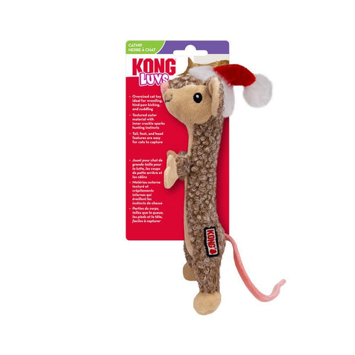 KONG Holiday Cat Luvs Mouse Plush Catnip Cat Toy