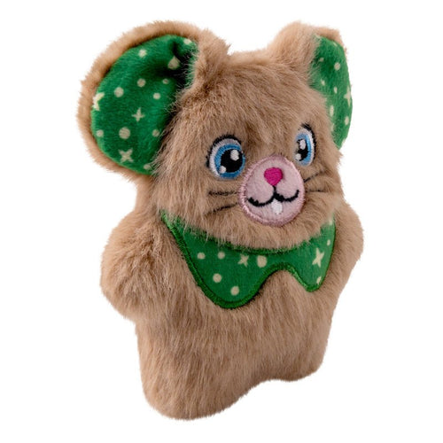 KONG Holiday Cat Snuzzles Mouse Plush Catnip Cat Toy, Assorted Colors
