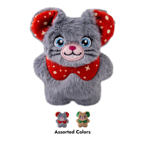 KONG Holiday Cat Snuzzles Mouse Plush Catnip Cat Toy, Assorted Colors