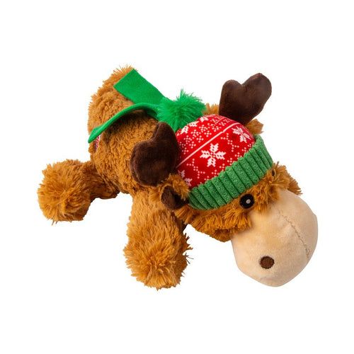 KONG Holiday Cozie™ Plush Reindeer Dog Toy with Squeaker