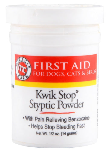 Kwik Stop Styptic Powder for Dogs, Cats, & Birds