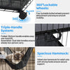 50 Inch 3-Tier Cat Cage with Plastic Platforms CT52