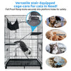50 Inch 3-Tier Cat Cage with Plastic Platforms CT52