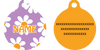 Lavender Daisy HD Dog ID Tag