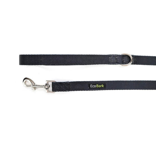Black Dog Leash- EcoBark- Comfort Grip Padded Leash 5ft for Small and Medium Dogs
