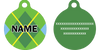 Lime Argyle HD Dog ID Tag