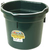 Little Giant Flat-Back Plastic Buckets – Impact-Resistant, Easy to Hang, 8 qt & 20 qt