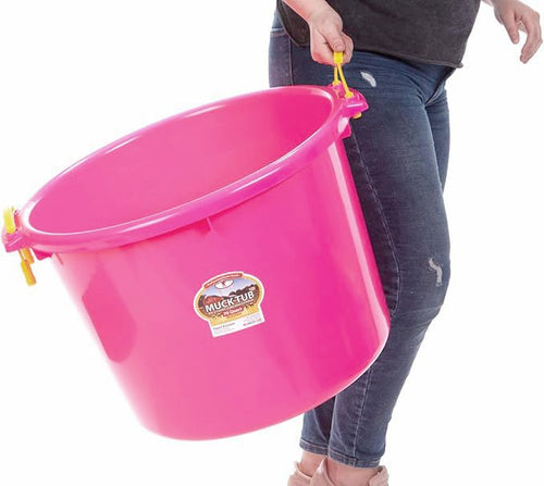 Little Giant Muck Tub – 40 & 70 Quart Heavy Duty Muck Bucket with Plastic Handles