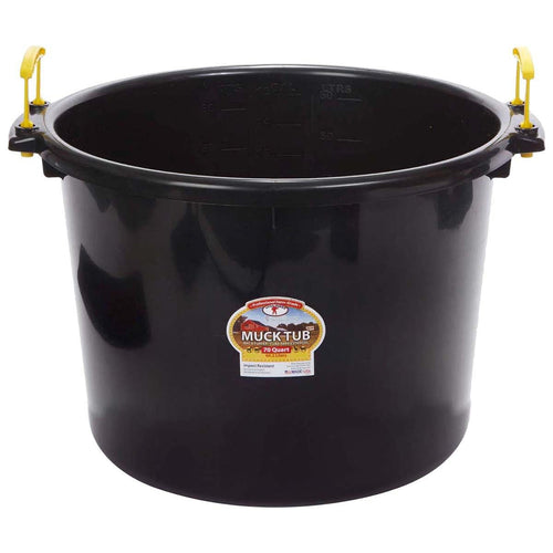 Little Giant Muck Tub – 40 & 70 Quart Heavy Duty Muck Bucket with Plastic Handles