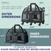 Luxury Rider Pet Carrier with Removable Wheels and Telescopic Handle