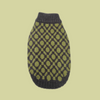 The Matcha | Olive Green Ribbed Knit Dog Sweater