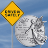 Guardian Angel Car Visor Clip - Metal Auto Accessory Gift for New Drivers