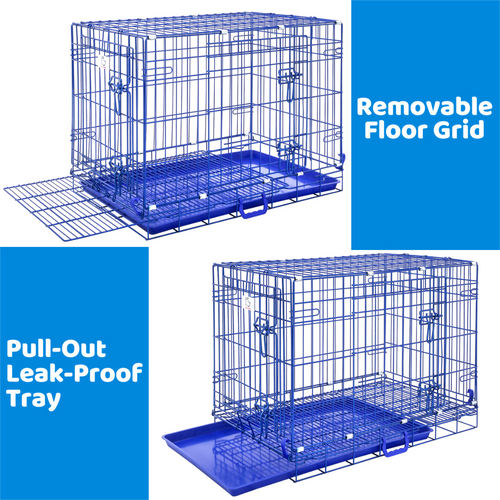 30 Collapsible Blue Dog Crate BLU30