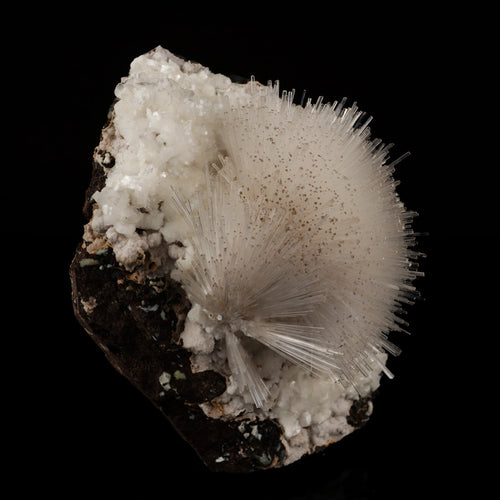 Mesolite on Heulandite Free Standing Natural Mineral Specimen # B 6051