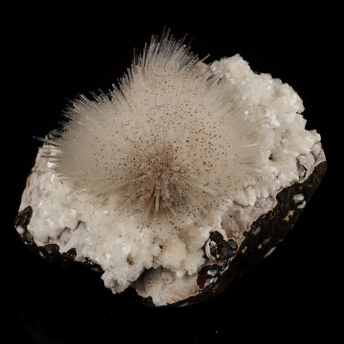 Mesolite on Heulandite Free Standing Natural Mineral Specimen # B 6051