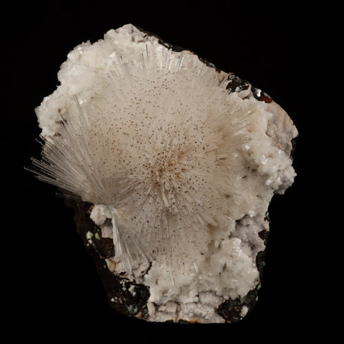 Mesolite on Heulandite Free Standing Natural Mineral Specimen # B 6051