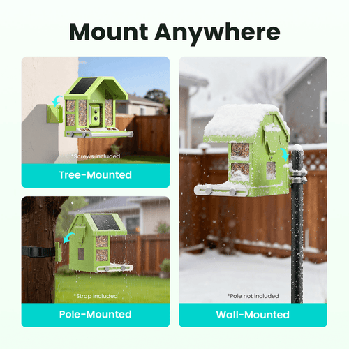Birdfy Feeder Metal - Smart Metal Feeder with Camera