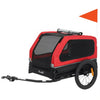 Dog Bike Trailer for Small & Medium Dogs, Universal Bicycle Coupler, Flip-Down Ramp Tailgate