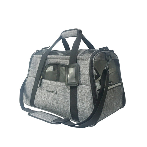 Mr. Peanut's Copper Series Airline Compliant Pet Carrier, Tall Profile Soft Sided Luxury Travel Tote