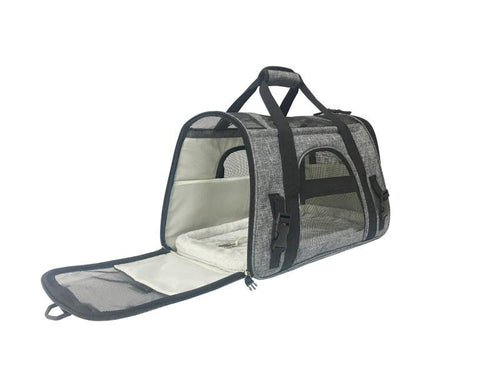 Mr. Peanut's Copper Series Airline Compliant Pet Carrier, Tall Profile Soft Sided Luxury Travel Tote