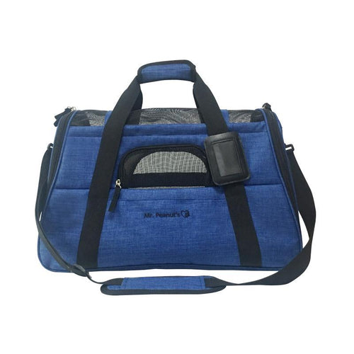 Mr. Peanut's Copper Series Airline Compliant Pet Carrier, Tall Profile Soft Sided Luxury Travel Tote