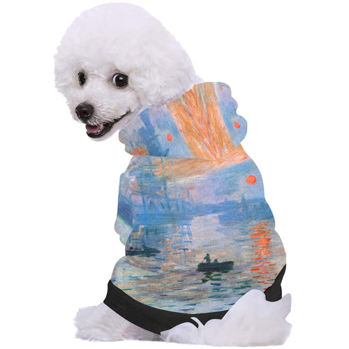 Monet Impression, Sunrise Button Hoodie