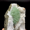 Super Rare Green Natrolite on MM Quartz – Museum-Grade Zeolite Specimen from India | Nashik Deccan Traps # DK197