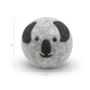 Natural Wool Ball with Koala Face Dog Toy