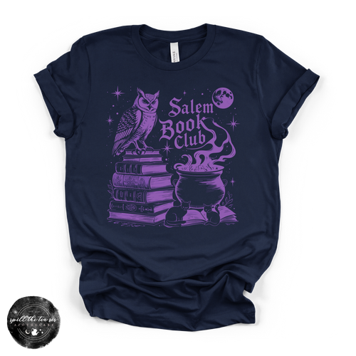 Salem Book Club Tee | Witchy Book Lover Graphic T-Shirt