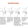 NeoAlly 3-in-1 Short Rear Leg Hock Brace for Smaller Dogs with Rigid and Spring Inserts | Safety Reflective Straps [Short Version] (Pair)