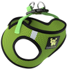 EcoBark Step In Dog Harness - XXXS to Small Breeds- Reflective Soft Mesh Harness for Teacup, Small Dogs and Puppies / Neon Green Sport