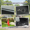 Dog Bike Trailer for Small & Medium Dogs, Universal Bicycle Coupler, Flip-Down Ramp Tailgate